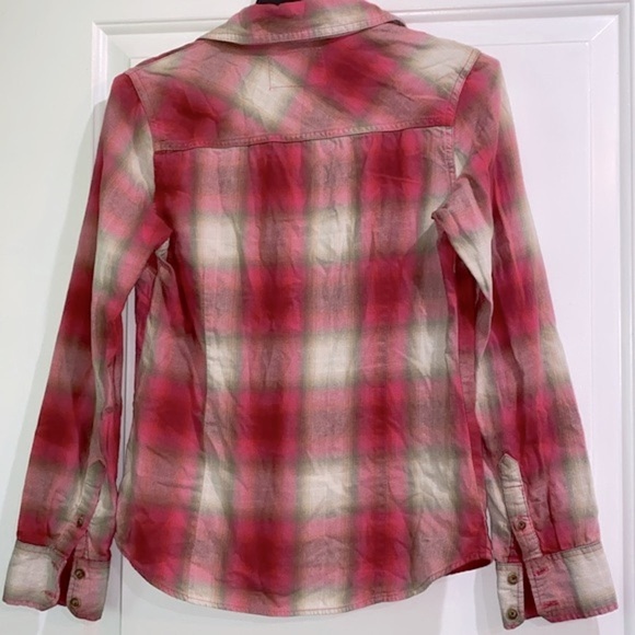 AEROPASTLE plaid button down shirt size medium - Picture 6 of 8